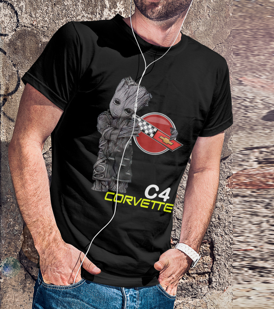 C4 Groot Corvette Chevrolet Racing T-Shirt