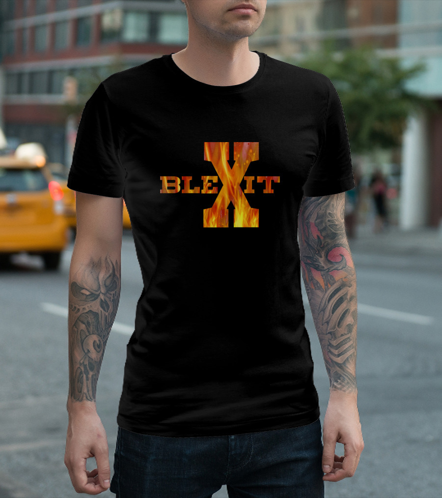 Blexit Free Thinker Fire X Black Exit Republican T-Shirt
