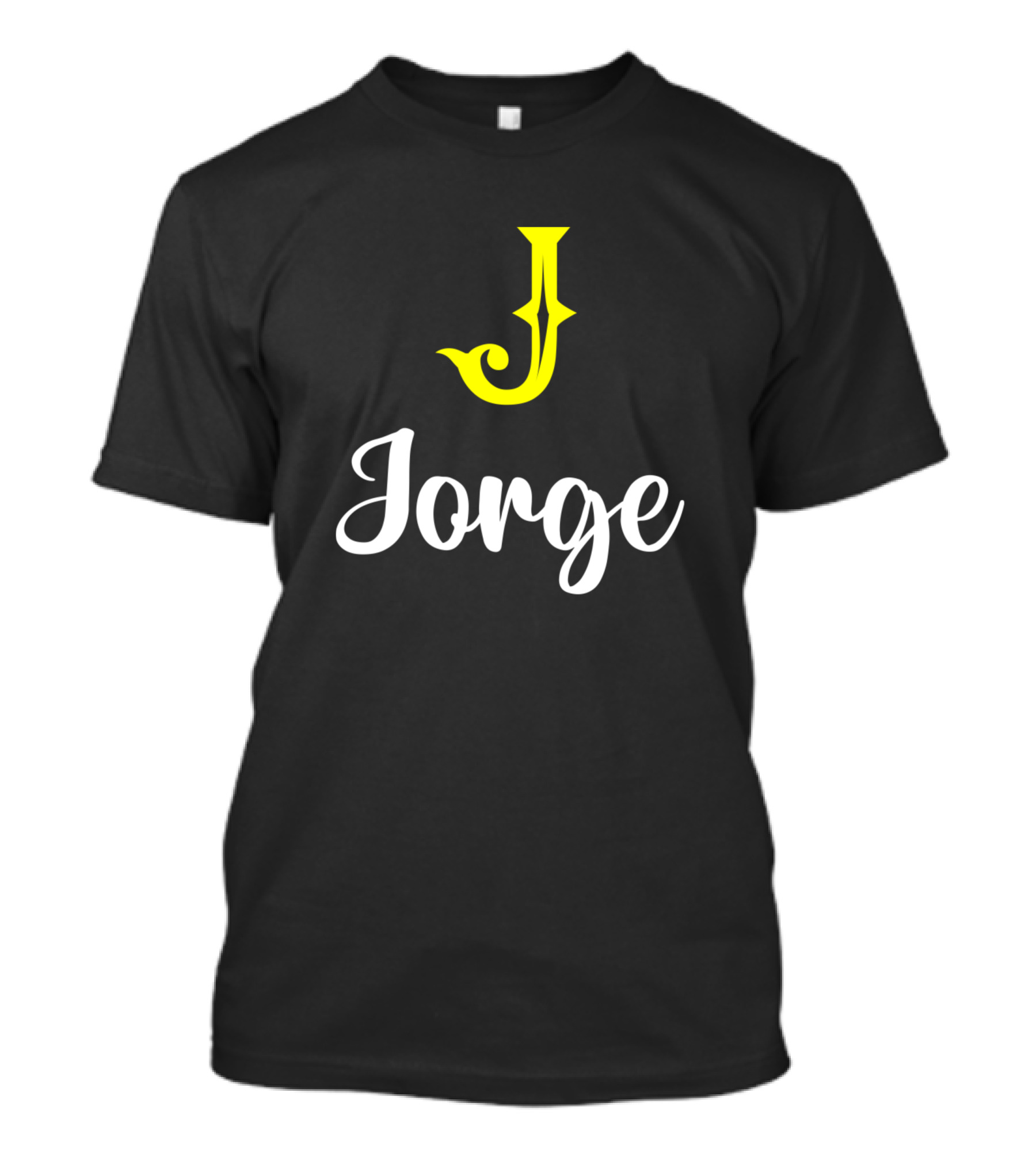 Jorge J With Yellow Stylized J T-Shirt