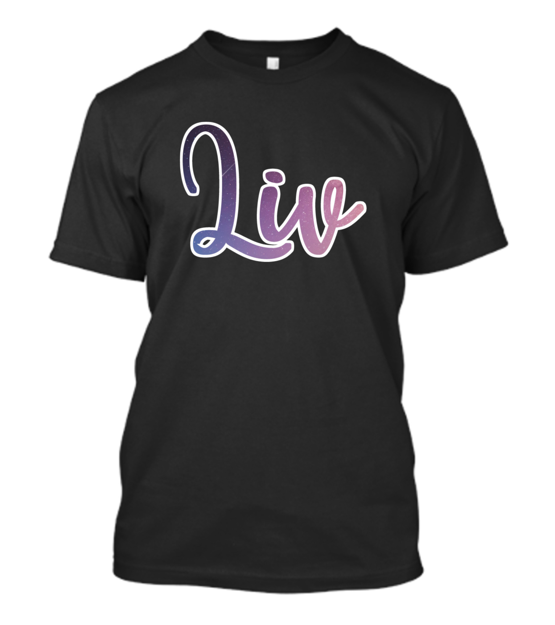 Liv Galaxy Gradient Lettering T-Shirt