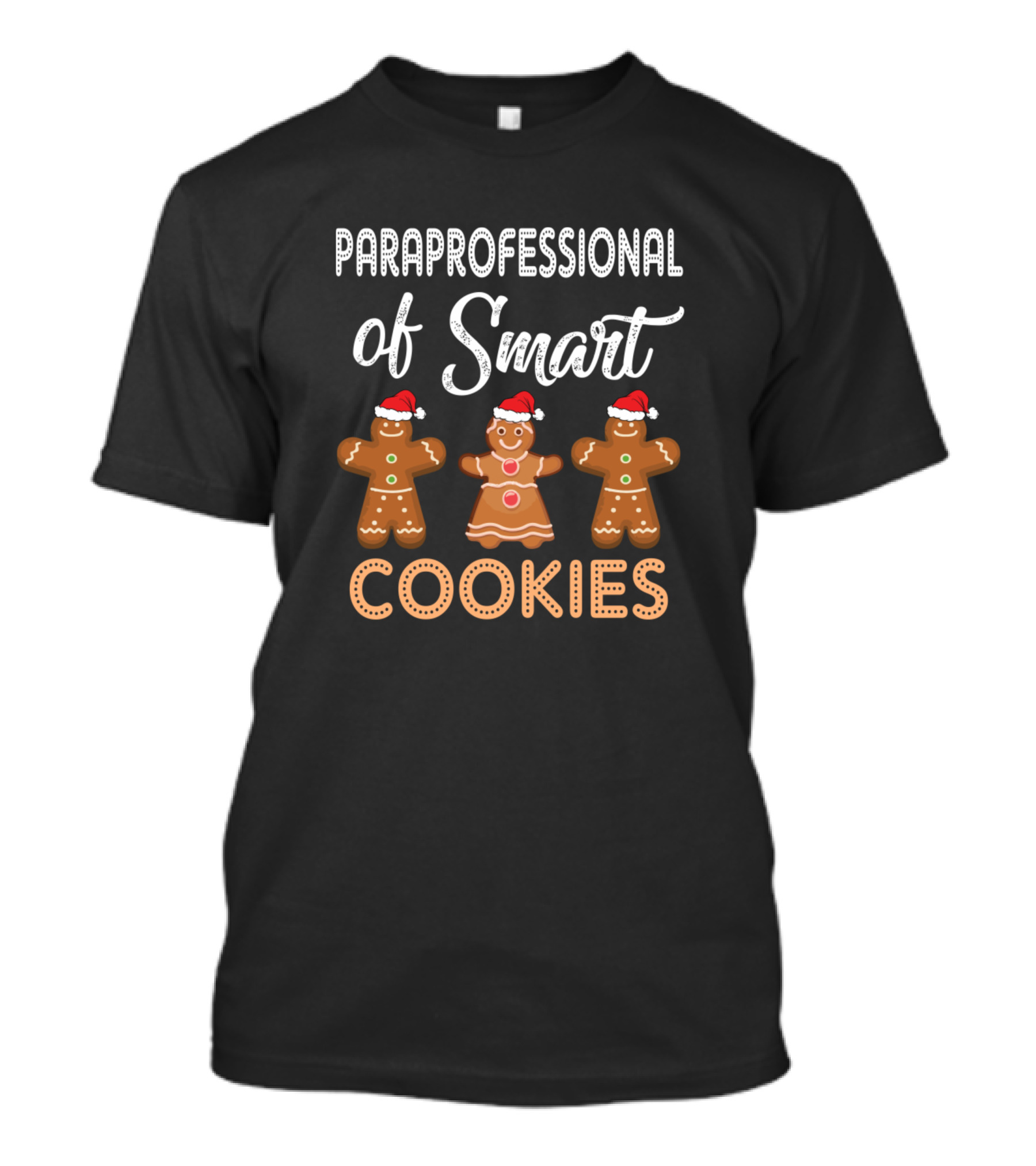 Paraprofessional Of Smart Cookies Gingerbread Christmas T-Shirt
