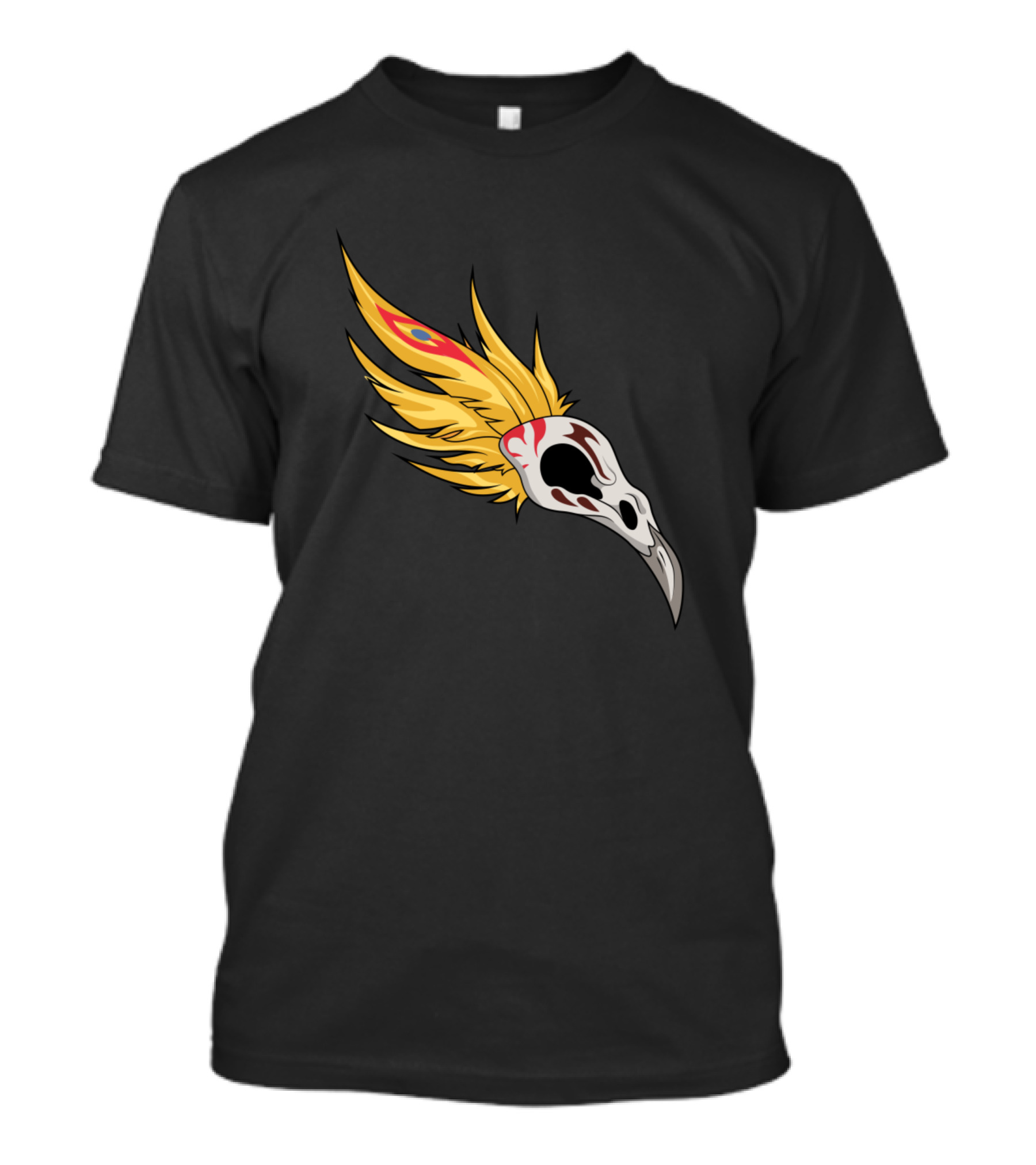 Plumas De Rakan Para Xayah League Of Legends Feather Skull T-Shirt