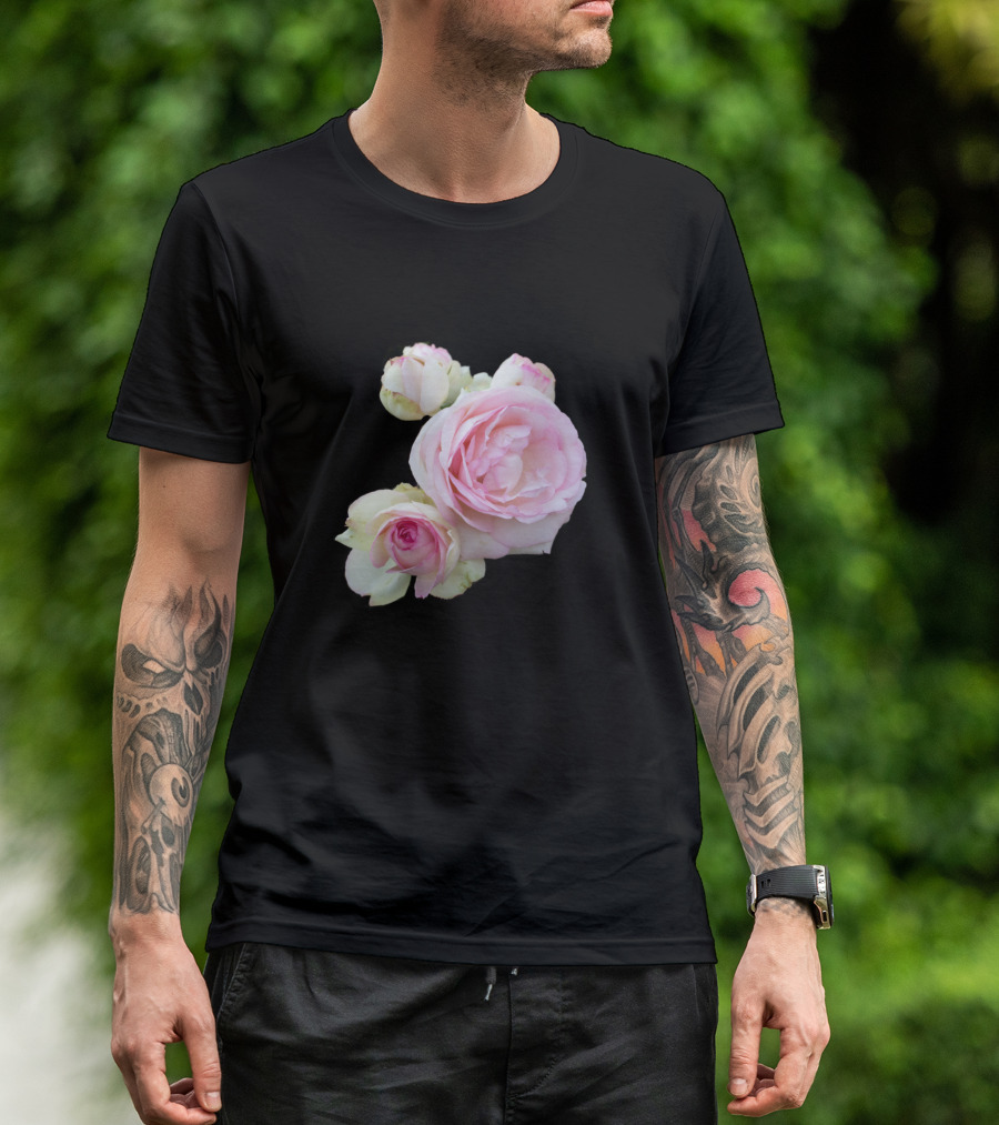 Roses Blossom Collection Pink Petals T-Shirt
