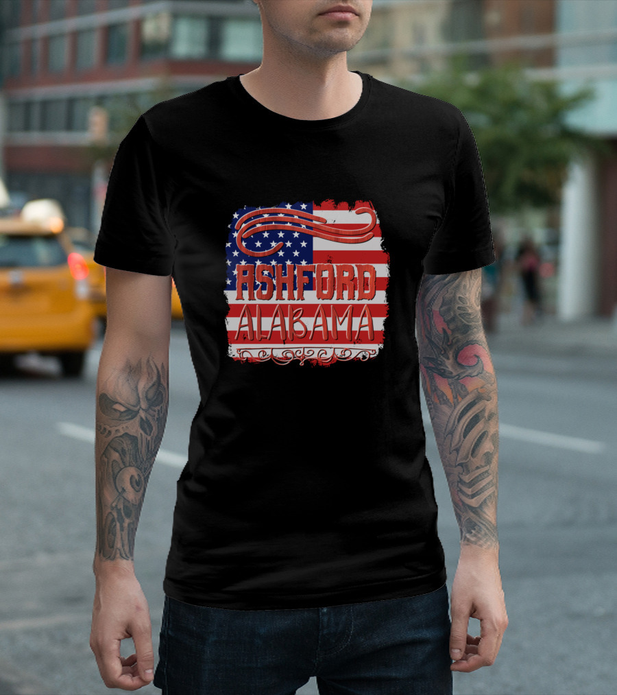 Ashford Alabama American Flag T-Shirt