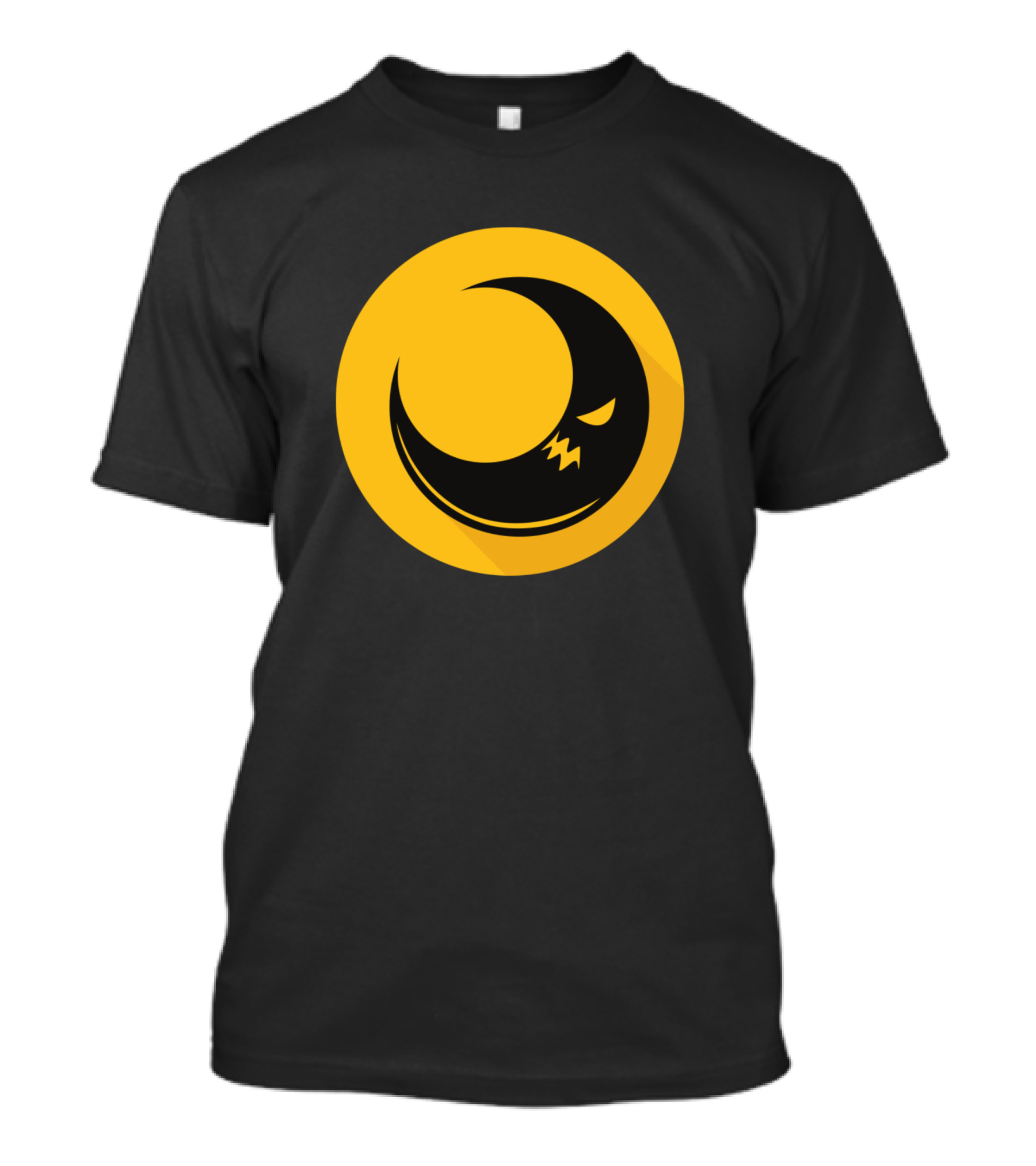 Creepy Mon Yellow Crescent Face T-Shirt