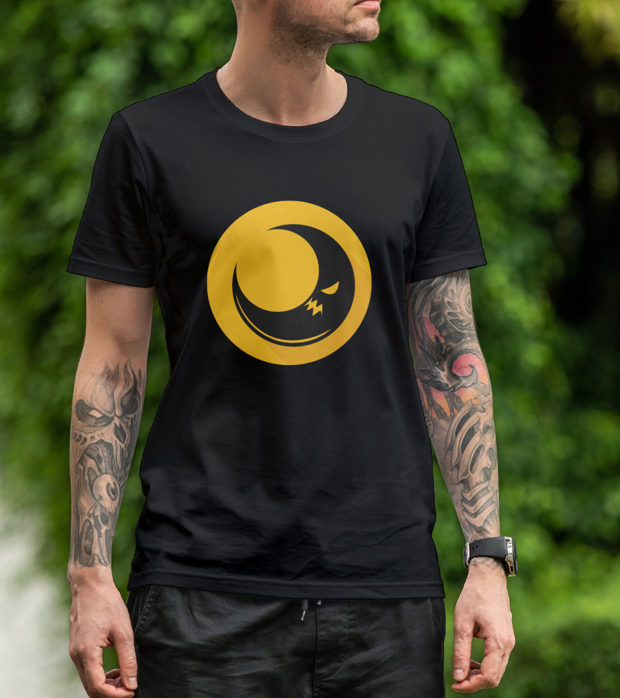 Creepy Mon Yellow Crescent Face T-Shirt