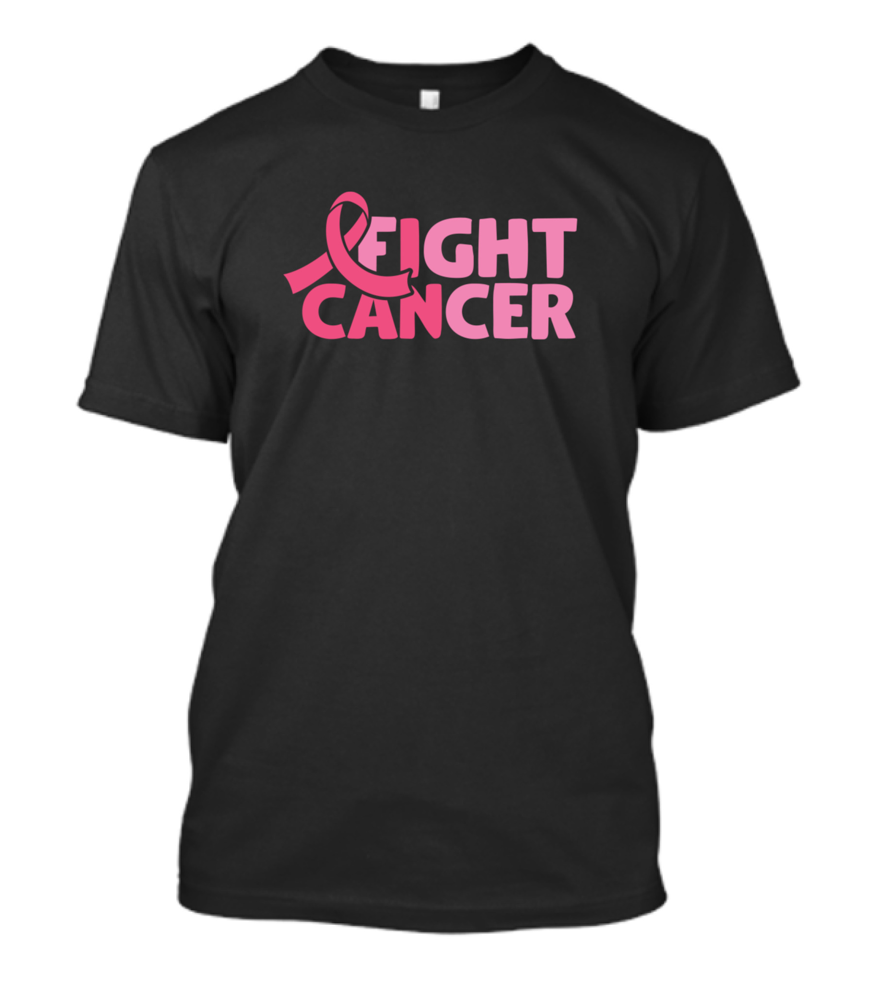 Fight Cancer Pink Ribbon Breast Cancer Awareness T-Shirt