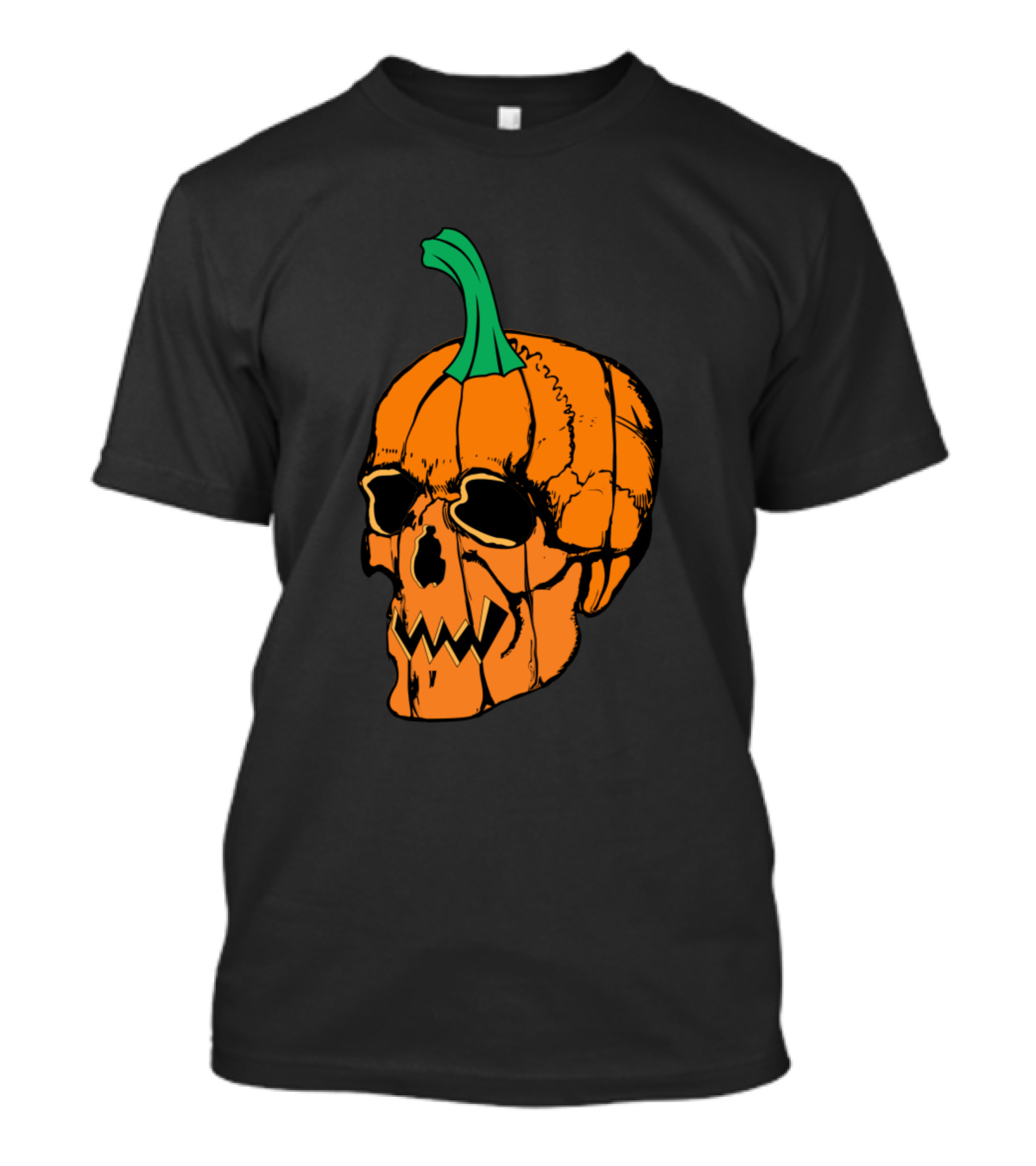 Pumpkin Skull Carving Halloween Jack-O-Lantern T-Shirt