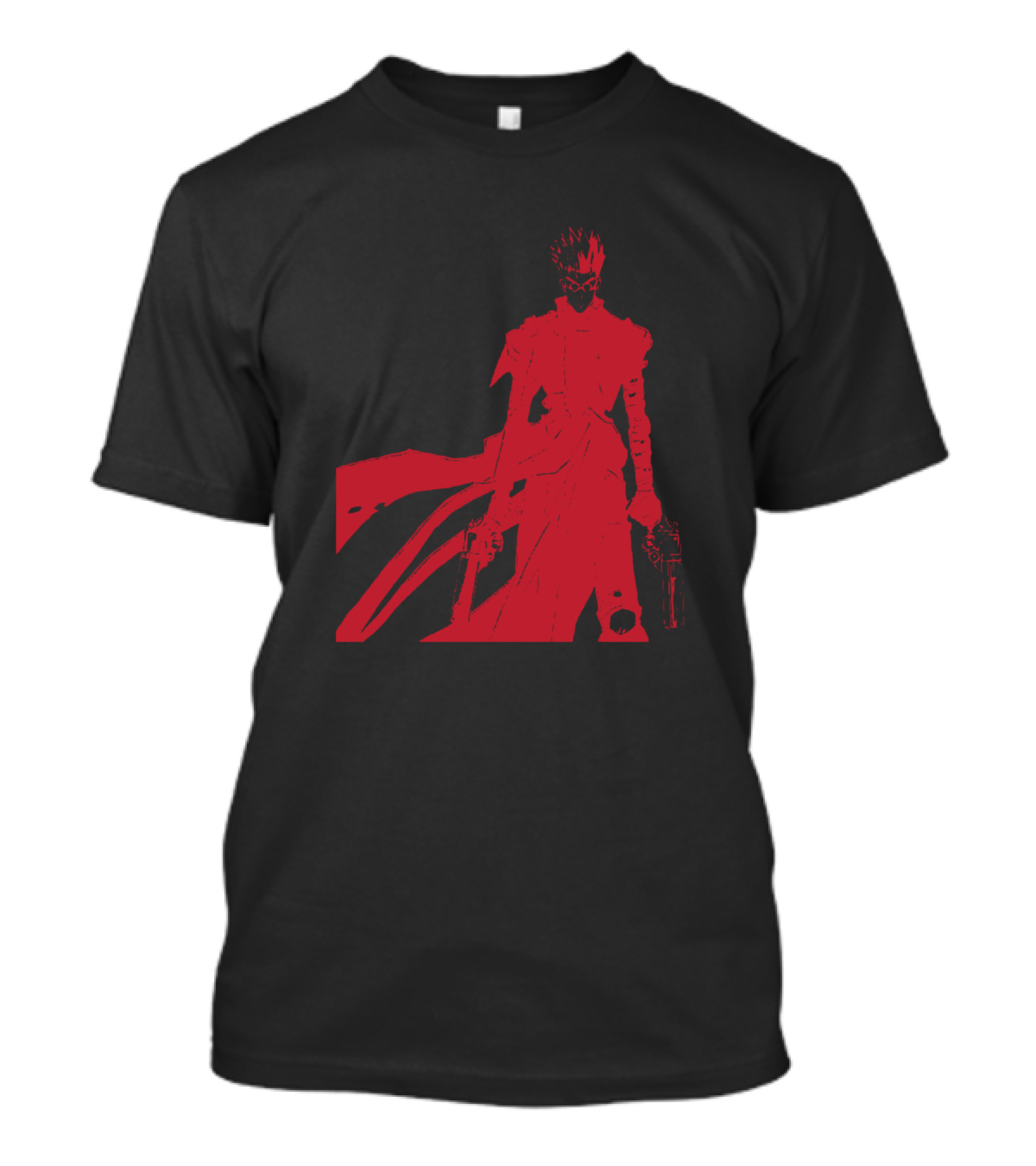 Vash The Stampede Red Silhouette Trigun Anime T-Shirt