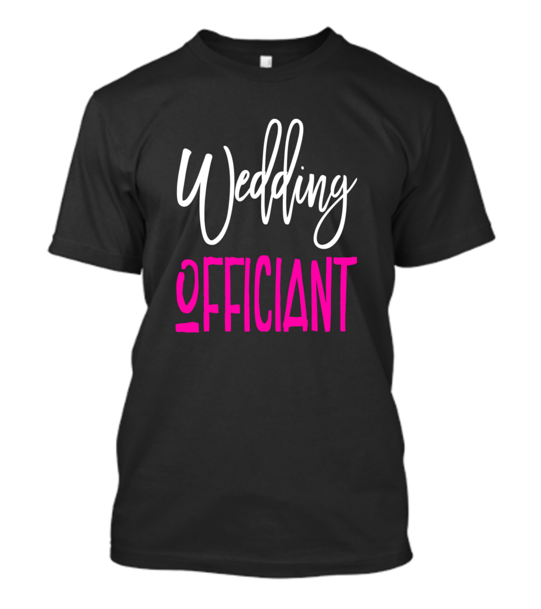 Wedding Officiant Bold Pink T-Shirt