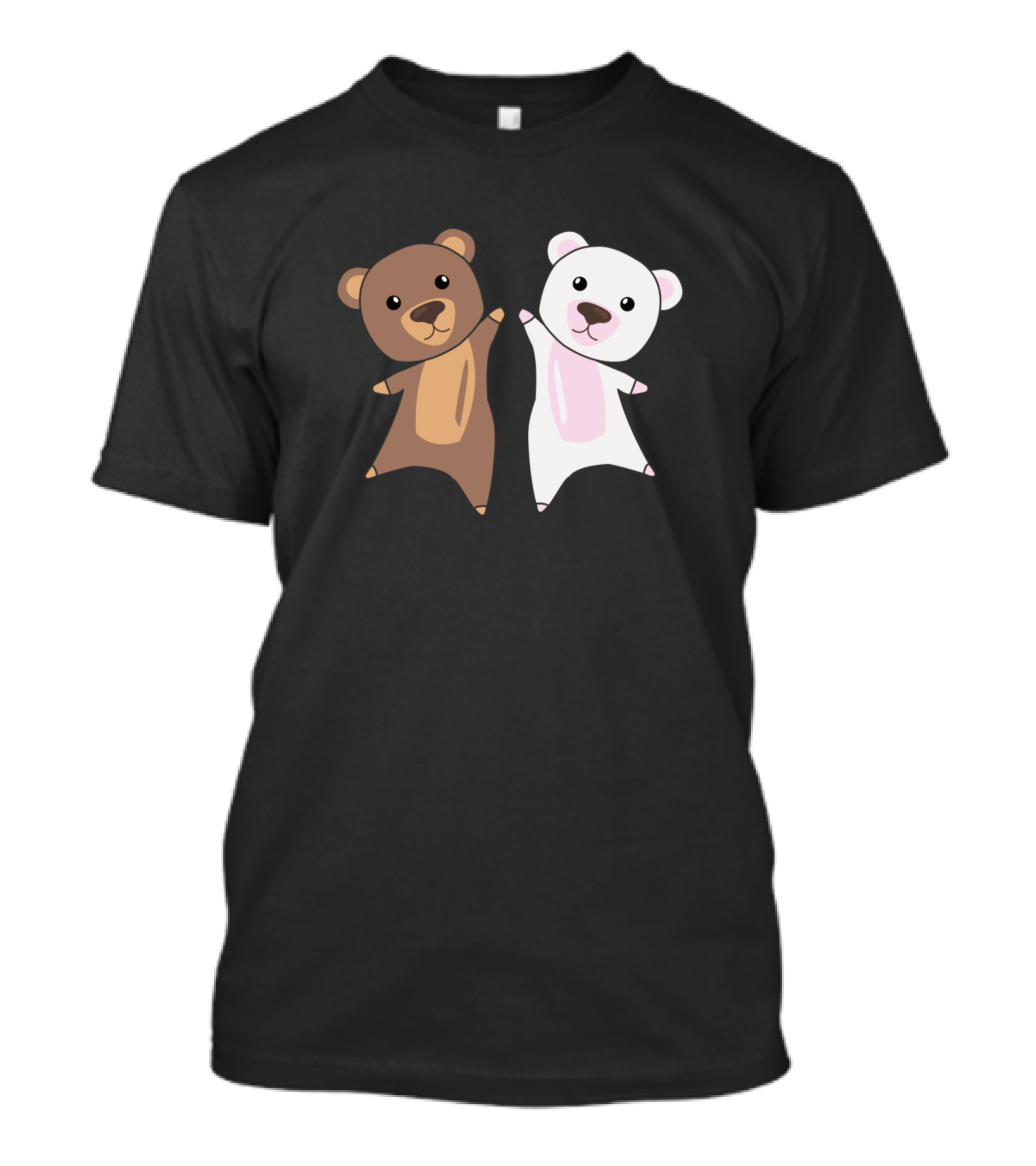 Polar Bear Brown Bear Teddies Animal Friends T-Shirt