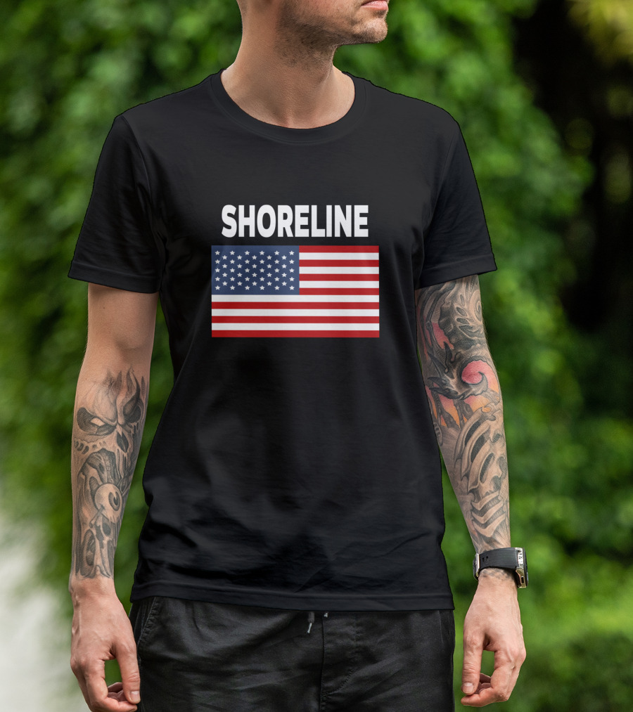 SHORELINE American Flag Essence T-Shirt