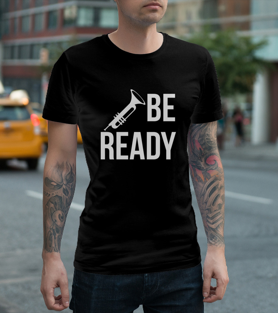 Be Ready Christian Evangelism Trumpet T-Shirt