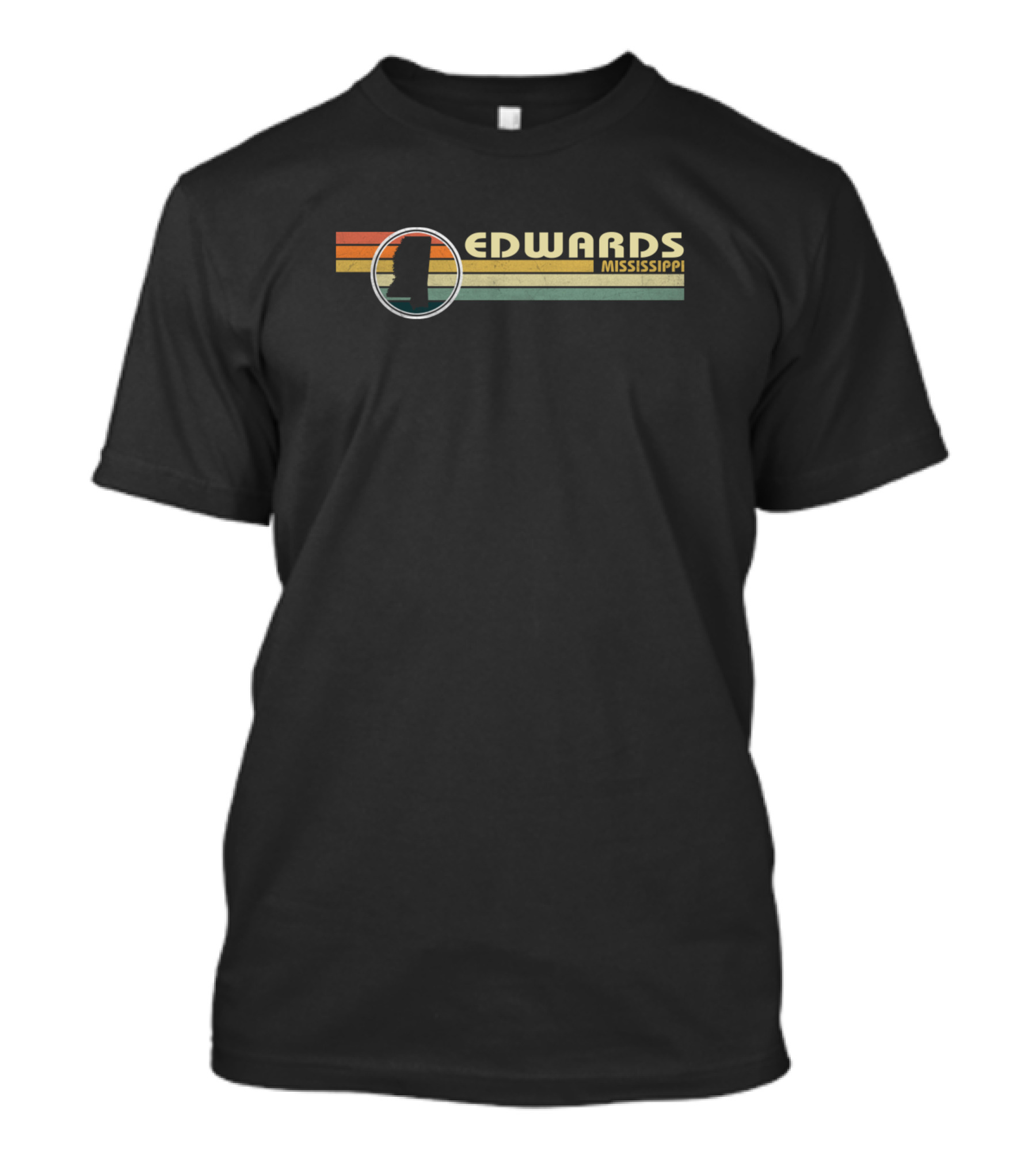 Edwards Mississippi Vintage Retro Sunset T-Shirt