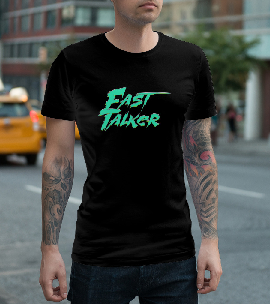 Fast Talker Neon Text T-Shirt