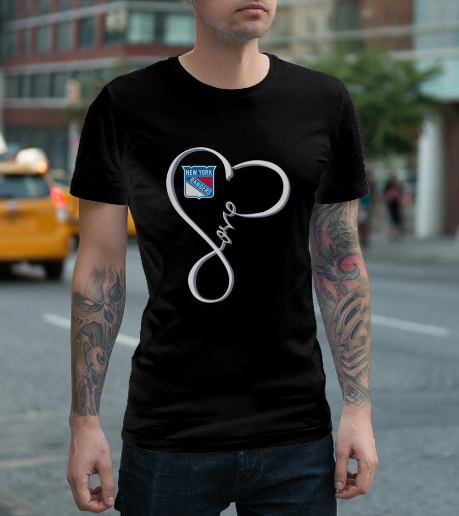 New York Rangers Love Heart T-Shirt