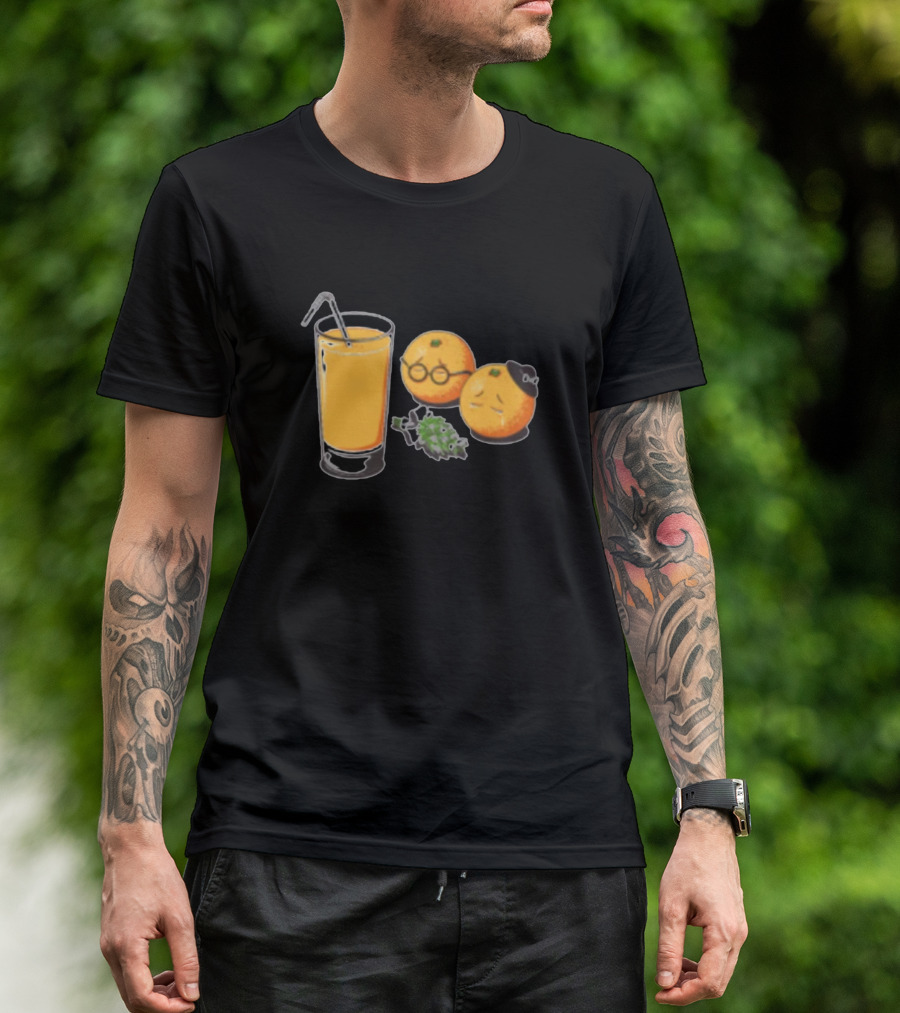 Juice Mourning With Oranges And Glass T-Shirt