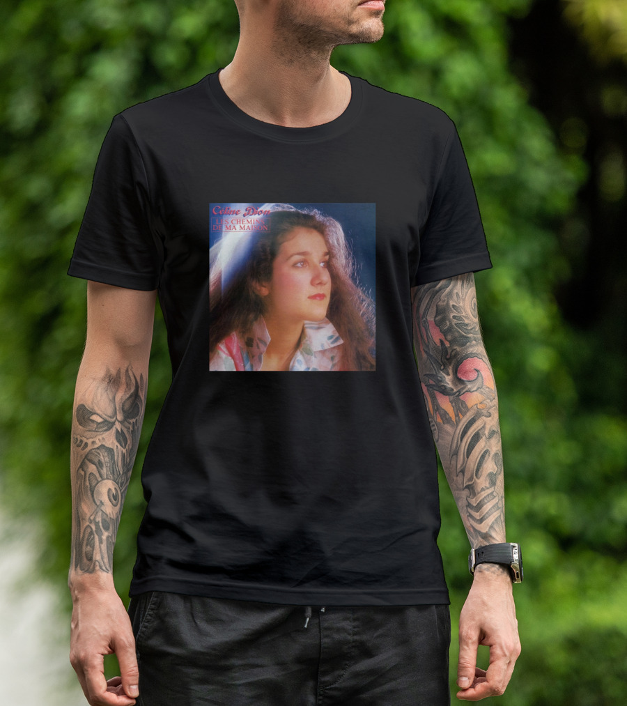 Céline Dion Les Chemins De Ma Maison Vintage 70s 80s Music Retro Holiday T-Shirt