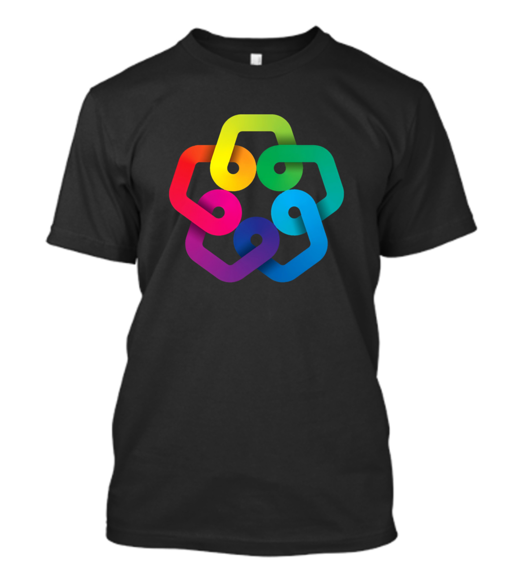 OpenAI Logo Rainbow Hexagon T-Shirt