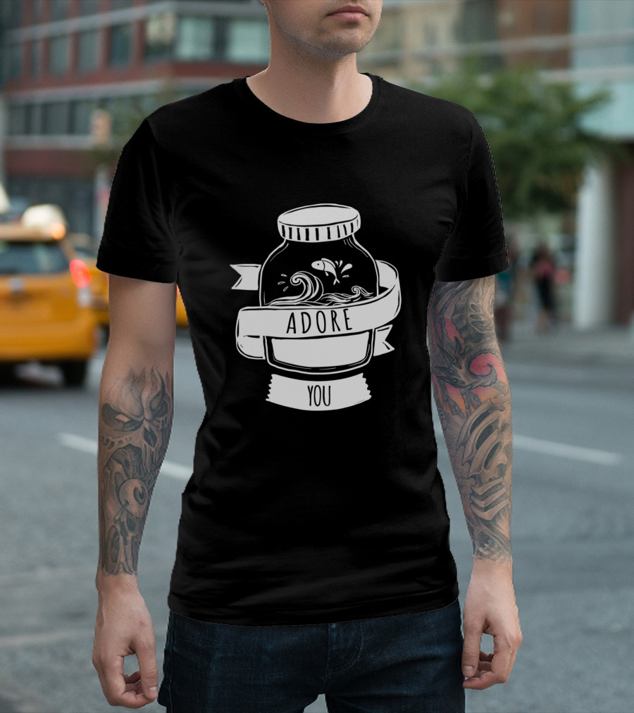 Adore You Jar Fish And Waves T-Shirt