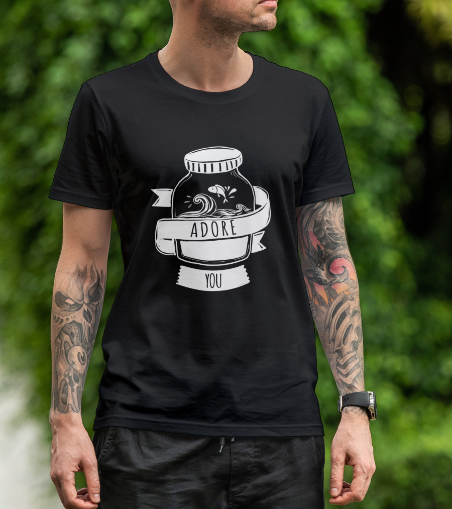 Adore You Jar Fish And Waves T-Shirt