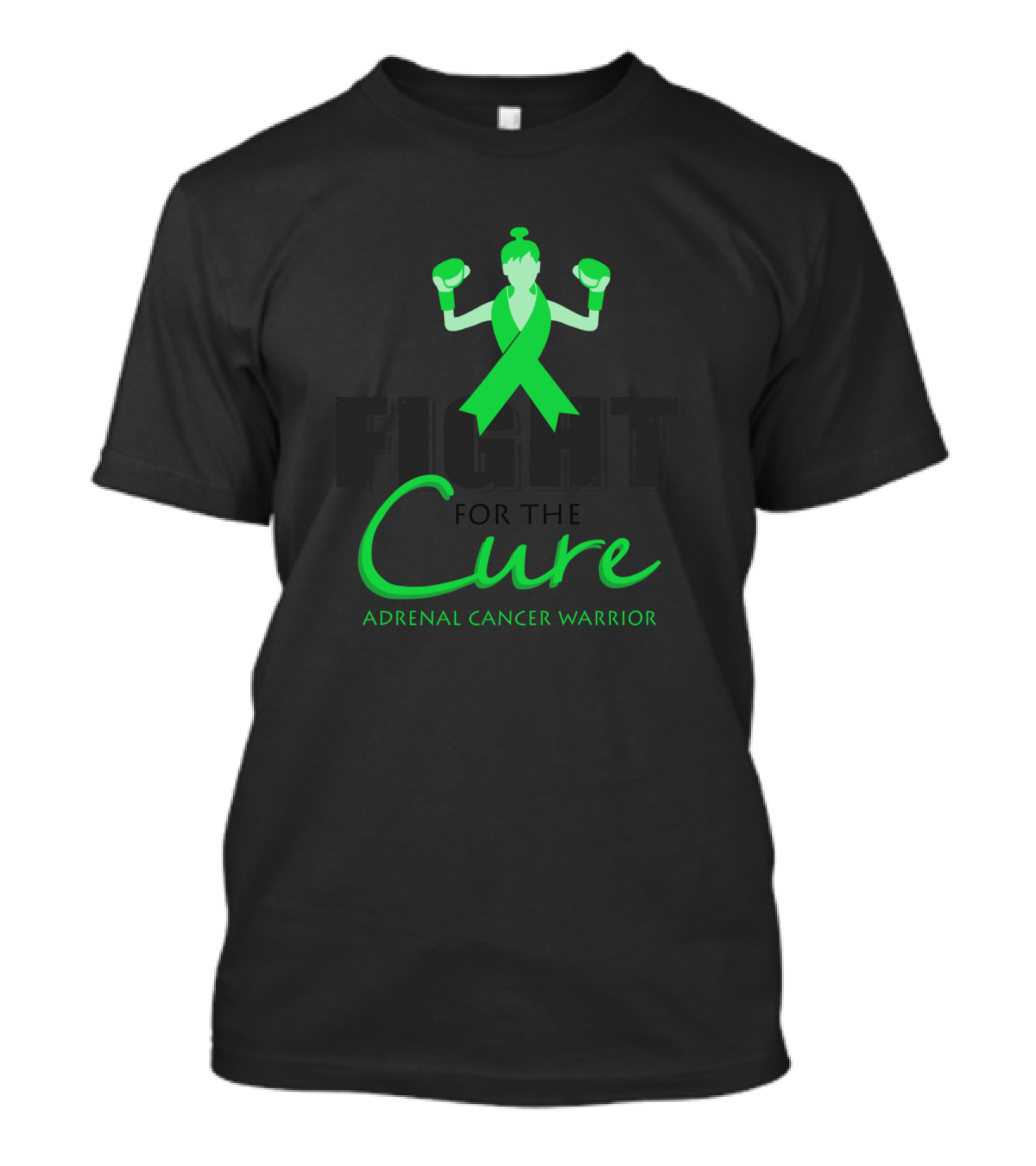 Fight For The Cure Adrenal Cancer Warrior Awareness Ribbon Boxing T-Shirt