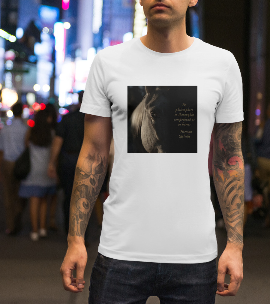 Jake The Person Whisperer Racerback No Philosophers Thoroughly Comprehend Horses Herman Melville T-Shirt