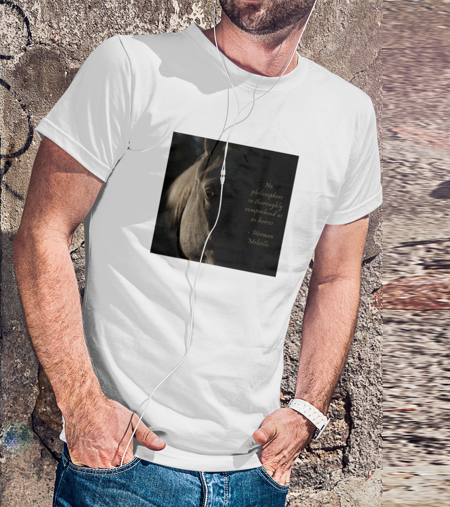 Jake The Person Whisperer Racerback No Philosophers Thoroughly Comprehend Horses Herman Melville T-Shirt