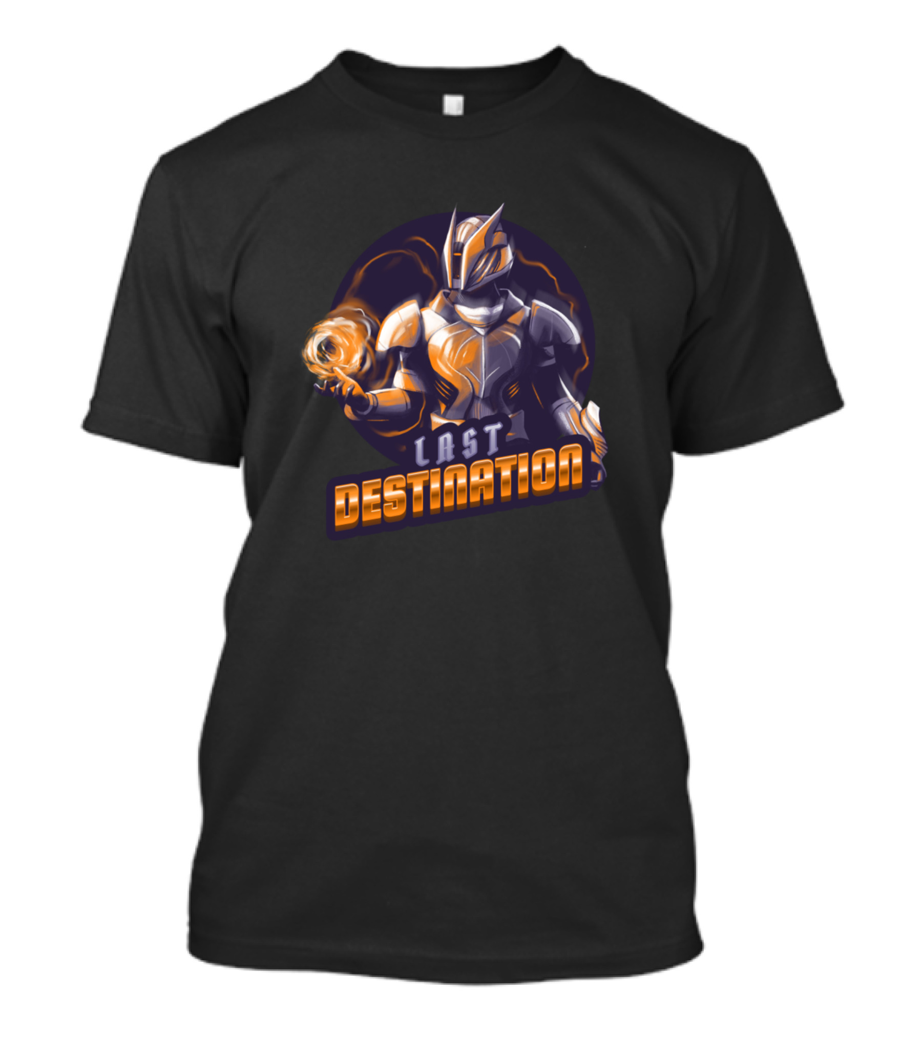Last Destination Cyborg Warrior With Energy Sphere T-Shirt