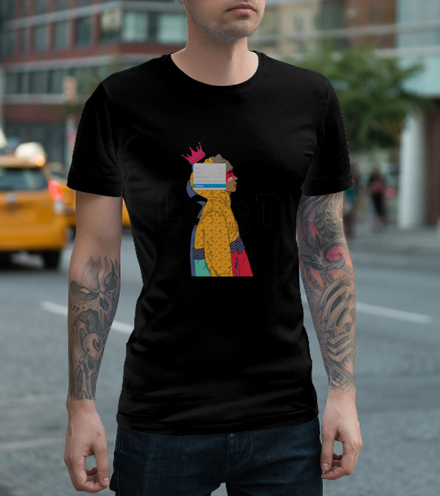 LOST Crowned Profile with Hooded Jacket T-Shirt