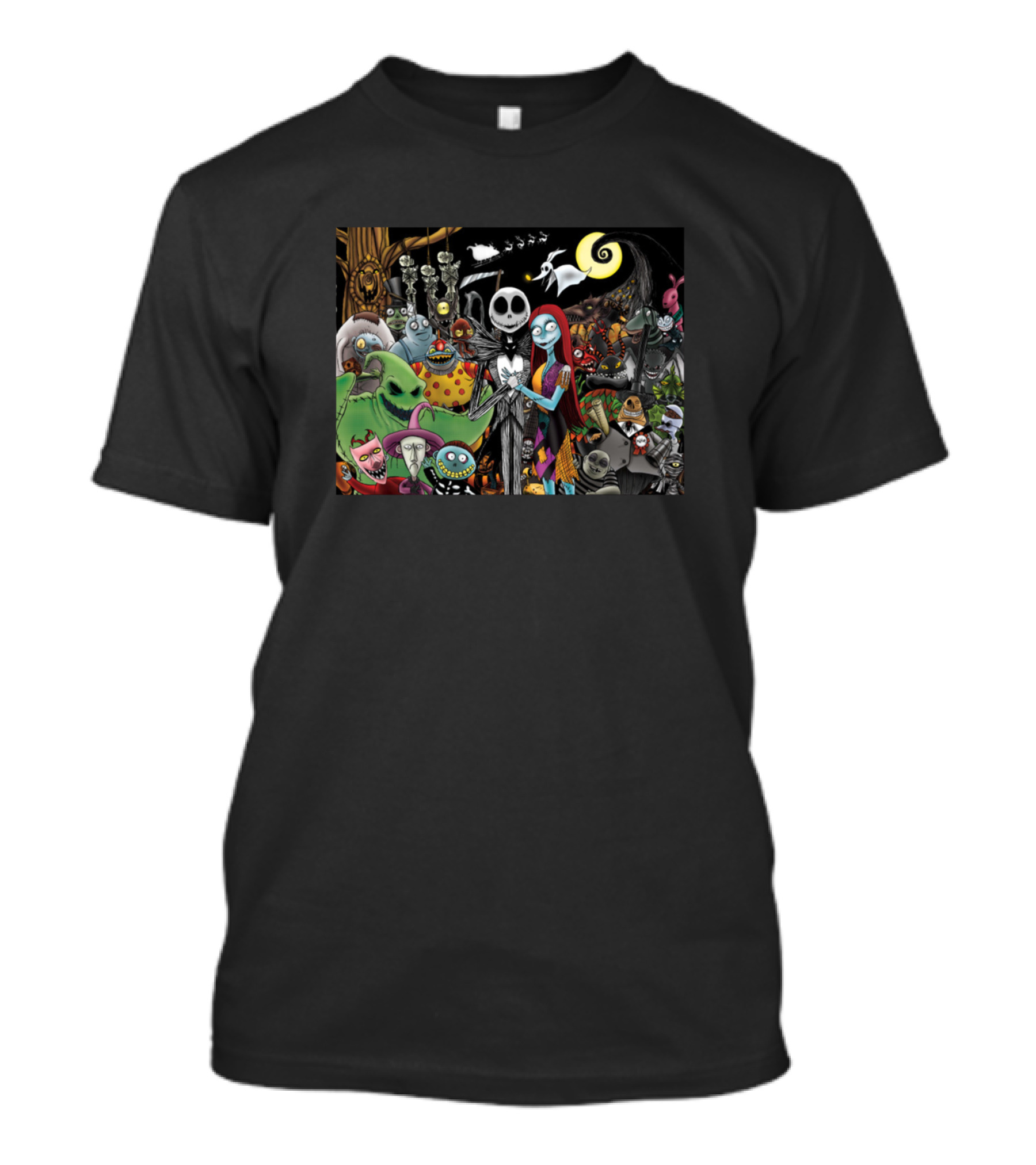 Nightmare Before Christmas Characters Scene T-Shirt