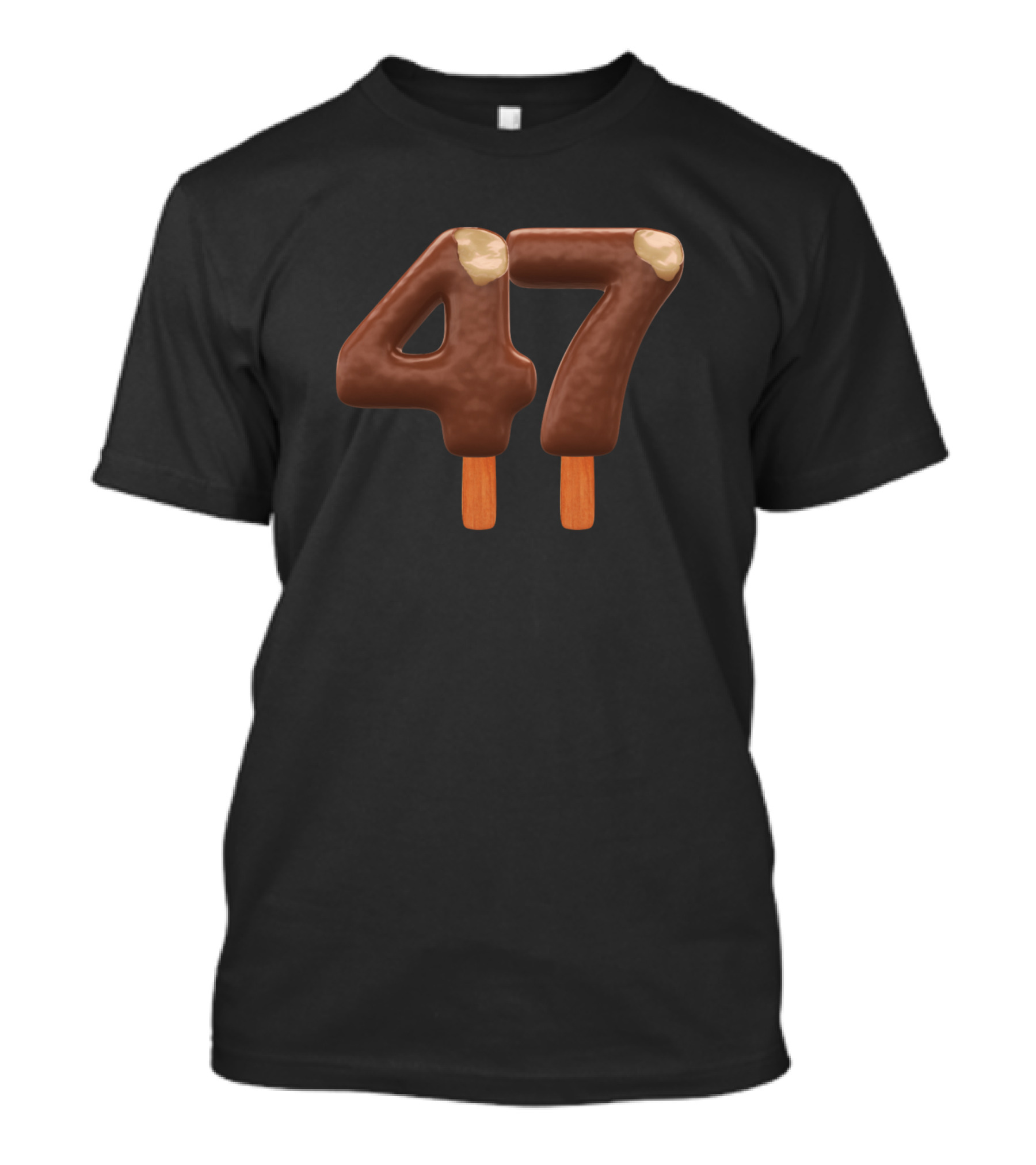 47 Ice Cream Chocolate Popsicle Number Forty Seven T-Shirt