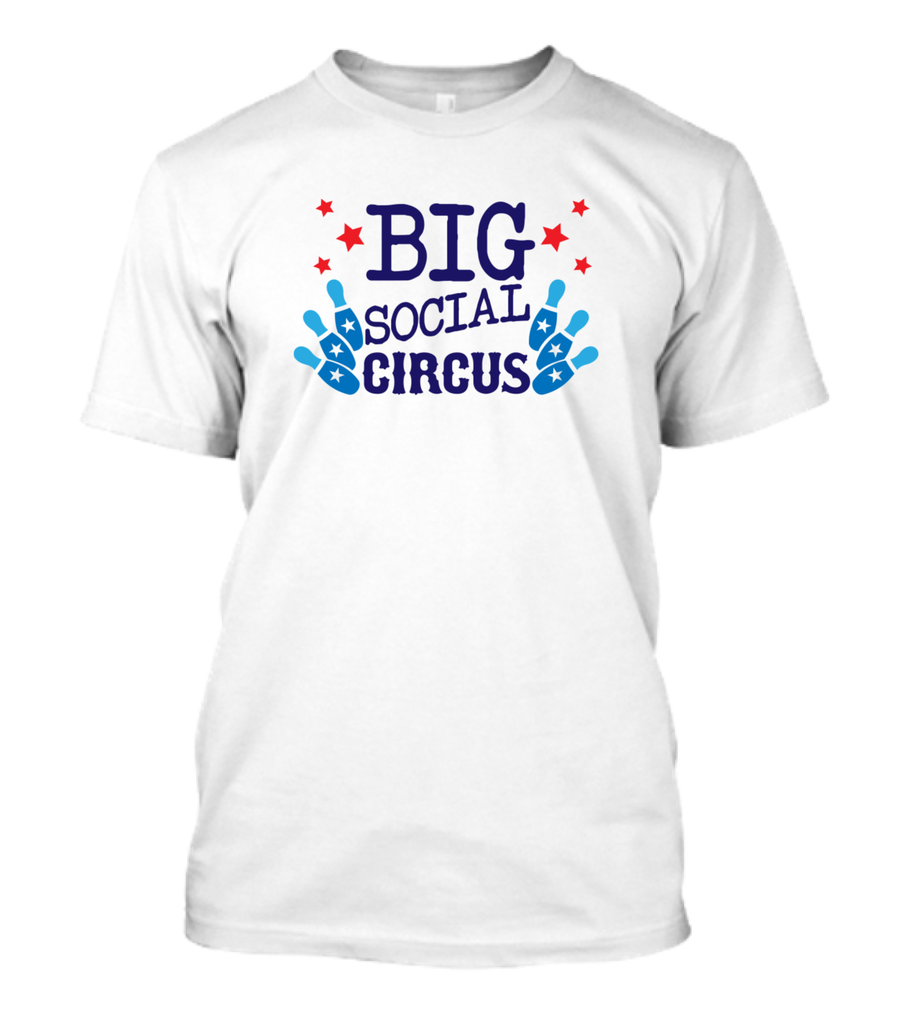 BIG SOCIAL CIRCUS Stars And Bowling Pins T-Shirt