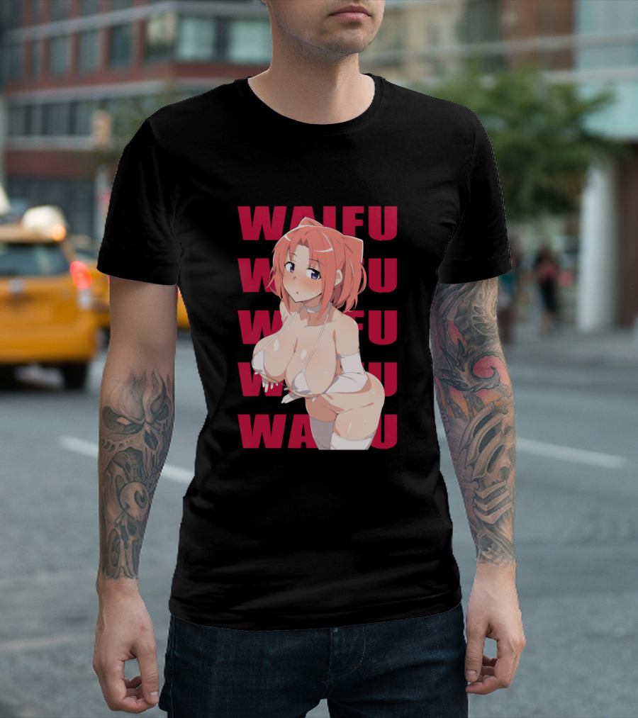 Waifu Material Busty Anime Character T-Shirt
