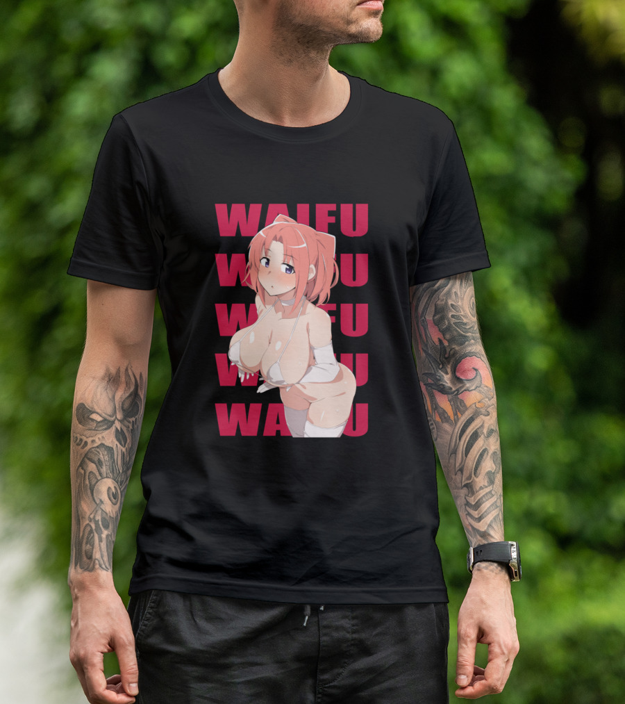 Waifu Material Busty Anime Character T-Shirt