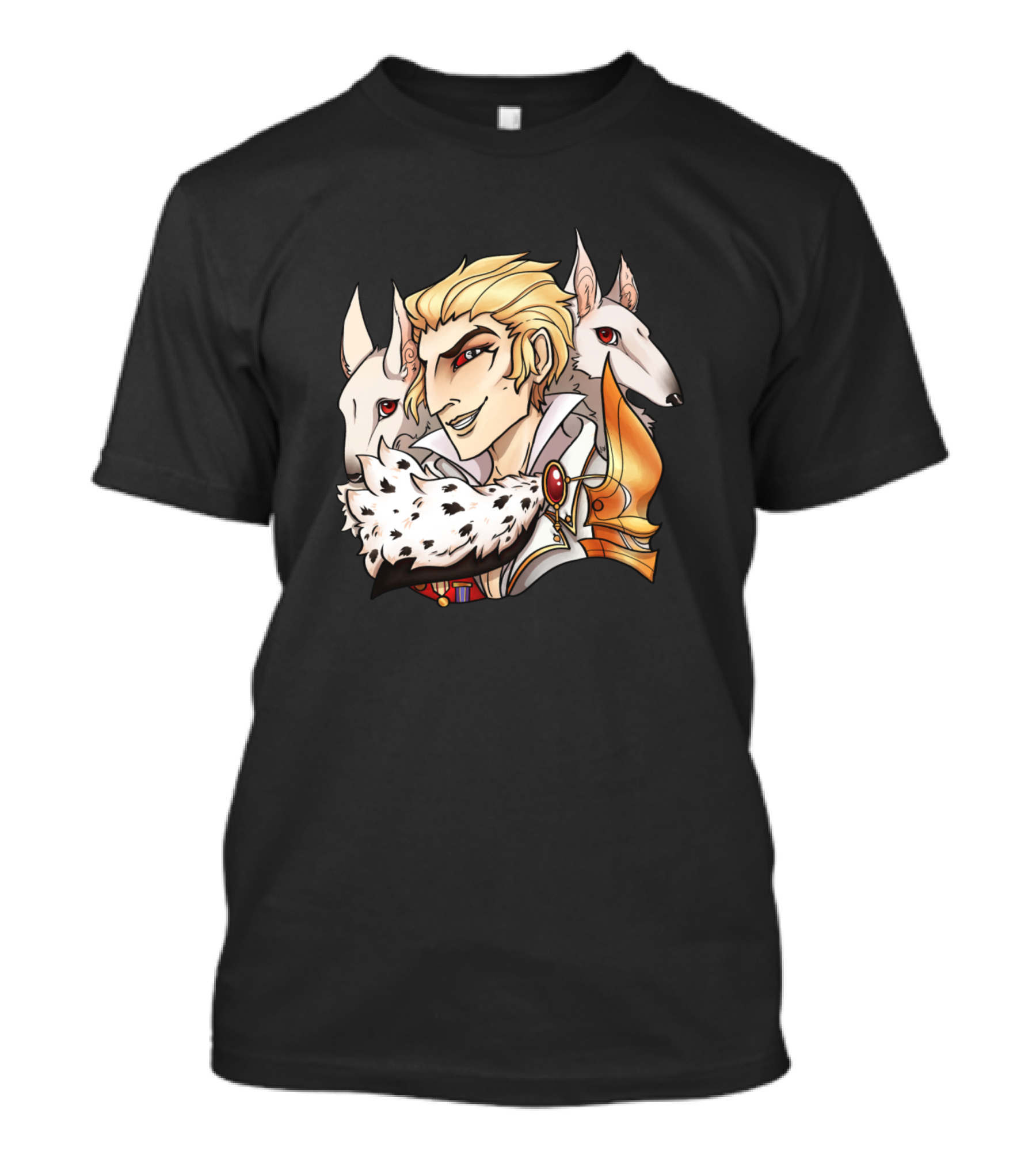 Count Lucio Character With Wolves From The Arcana Visual Novel Game T-Shirt