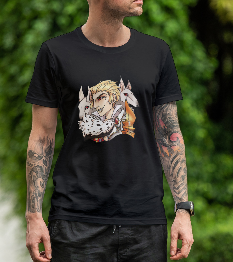 Count Lucio Character With Wolves From The Arcana Visual Novel Game T-Shirt