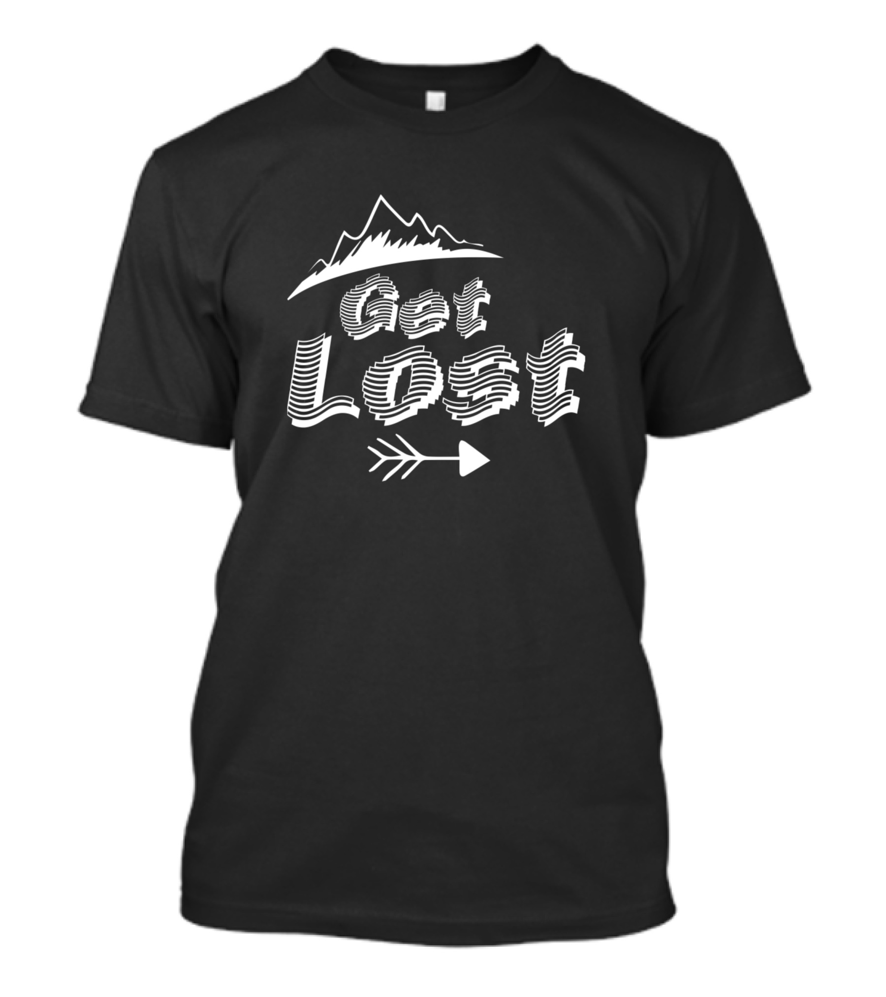 Get Lost Mountains Arrow Adventure T-Shirt