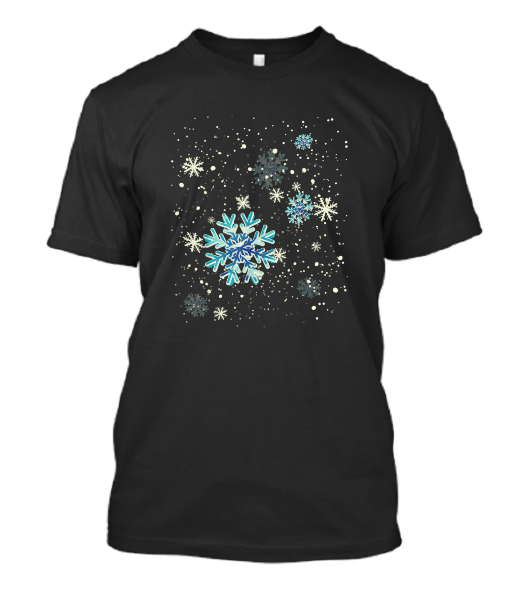 Ski And Snowboard Freak Snowflakes Winter Wonderland T-Shirt