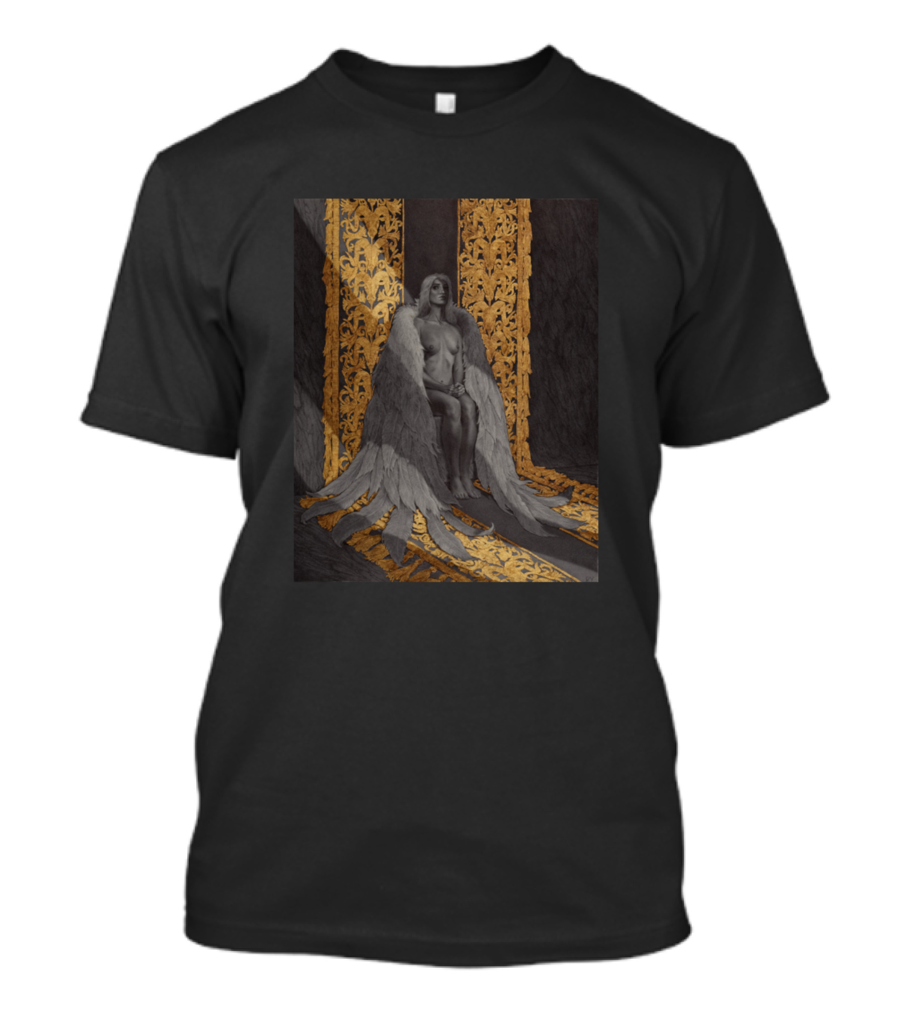 The Decline Angelic Figure In Ornate Setting T-Shirt