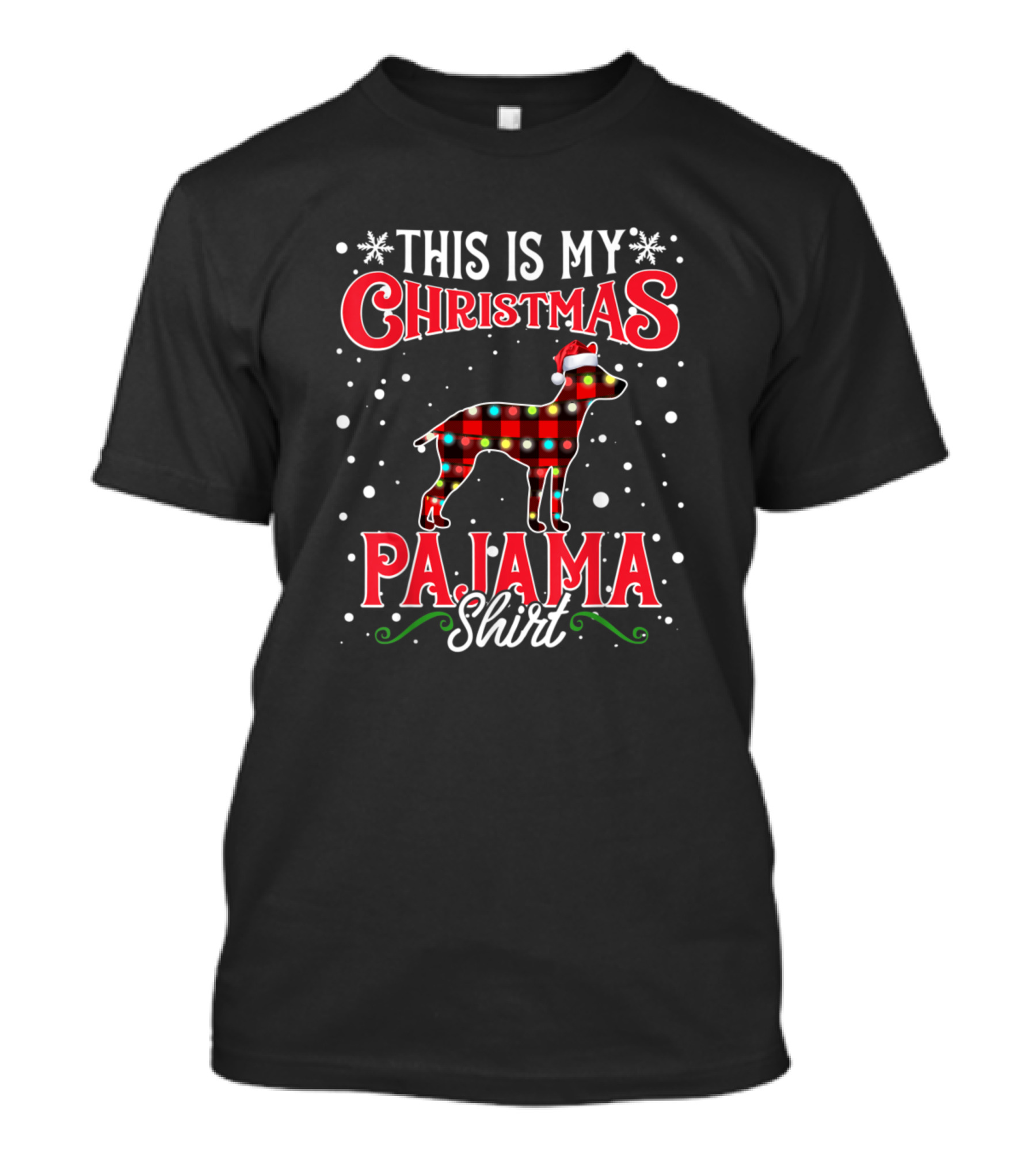 This Is My Christmas American Hairless Terrier Pajama T-Shirt