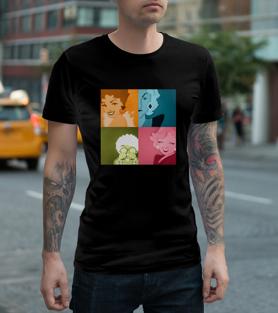 We Are Golden Girls Cartoon Characters Pop T-Shirt