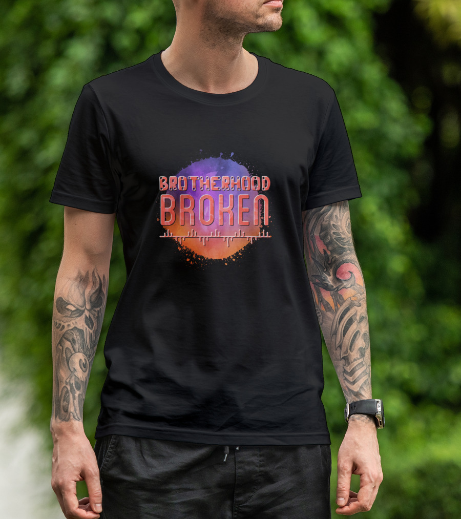 Brotherhood Broken Watercolor Burst T-Shirt