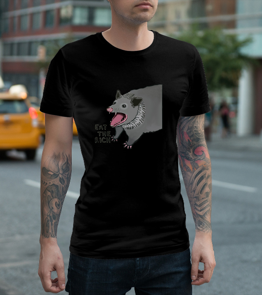 Eat The Rich Opossum T-Shirt