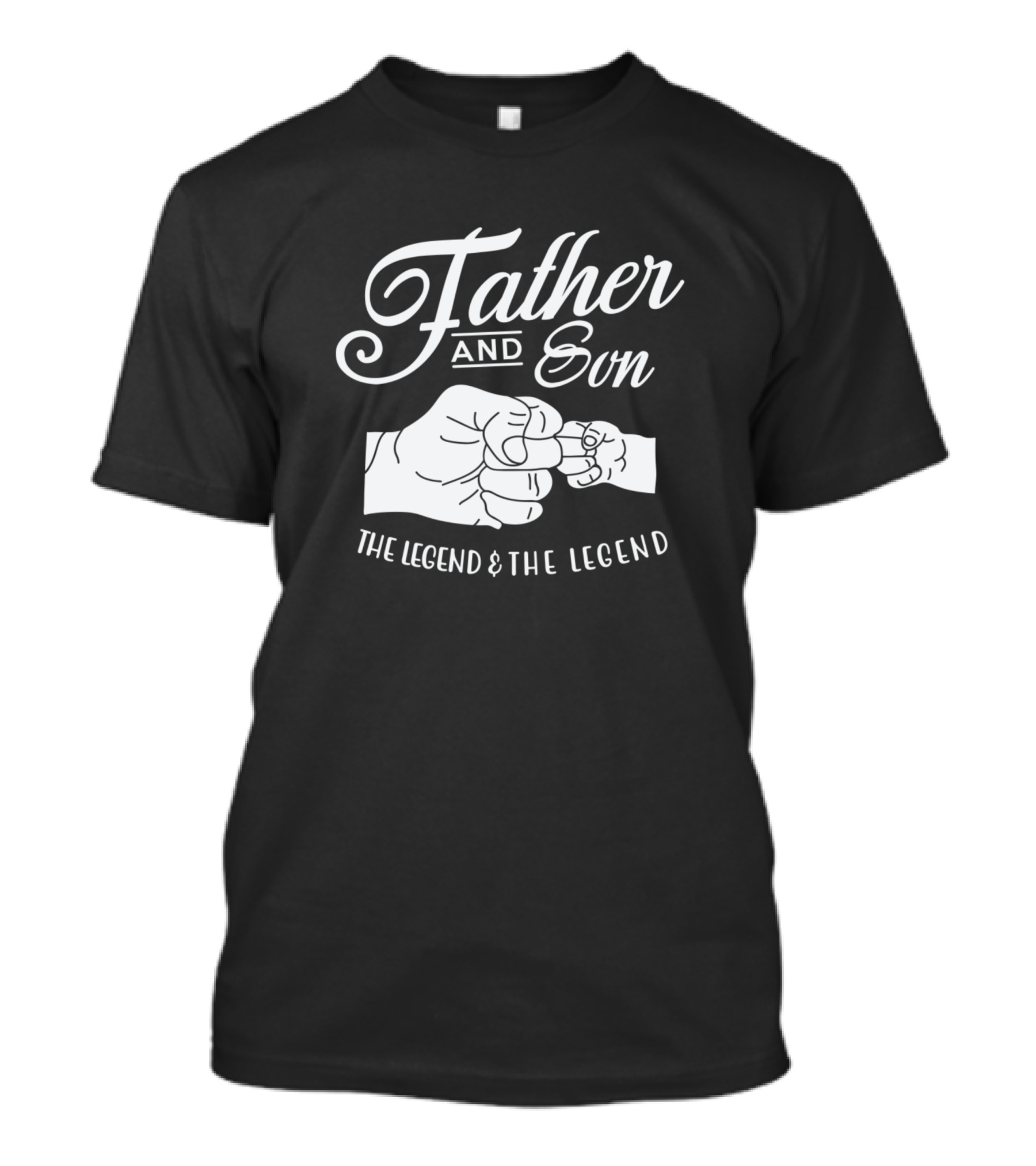 Father And Son Fist Bump The Legend And The Legend T-Shirt
