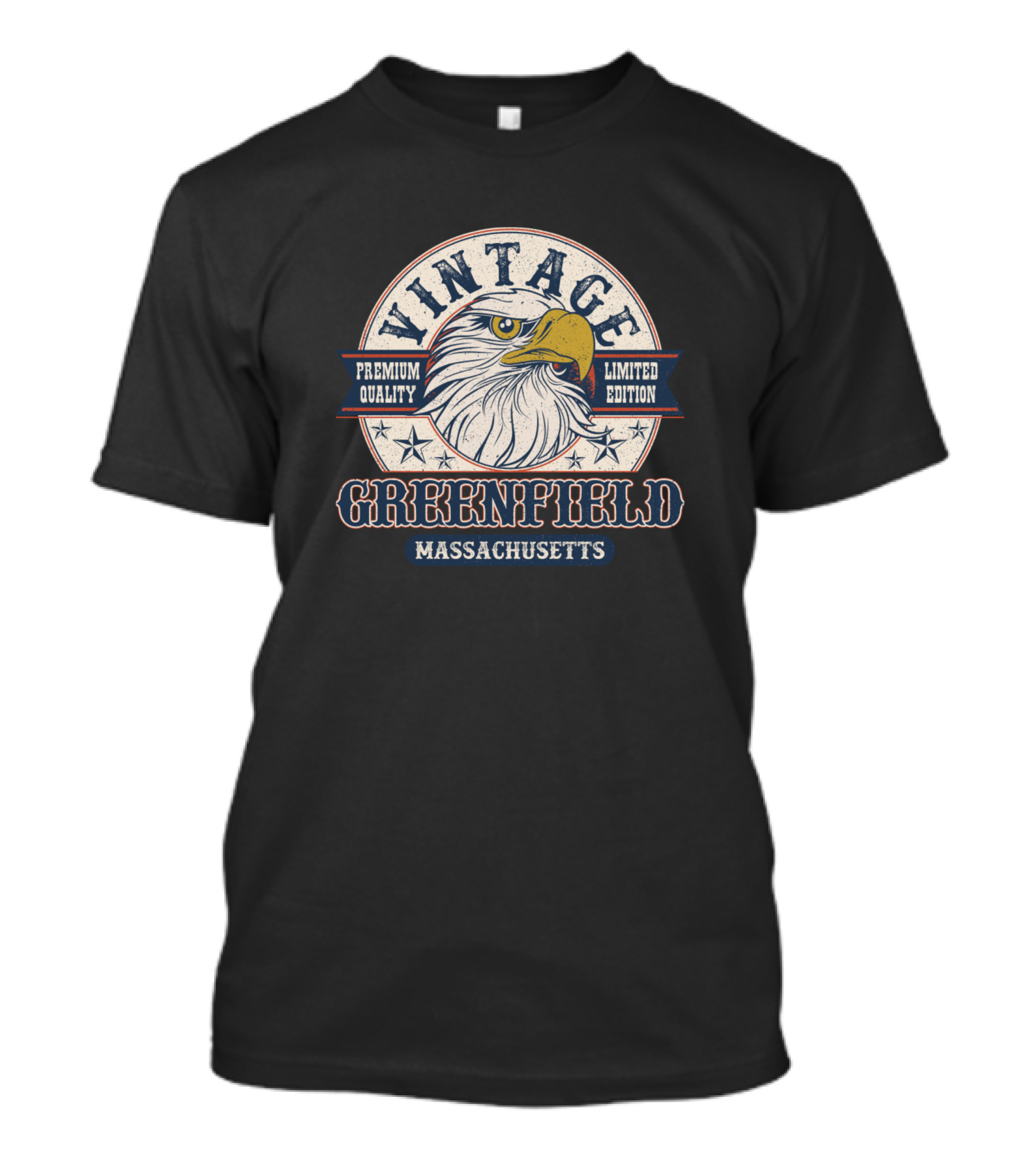 Vintage Greenfield Massachusetts Eagle T-Shirt
