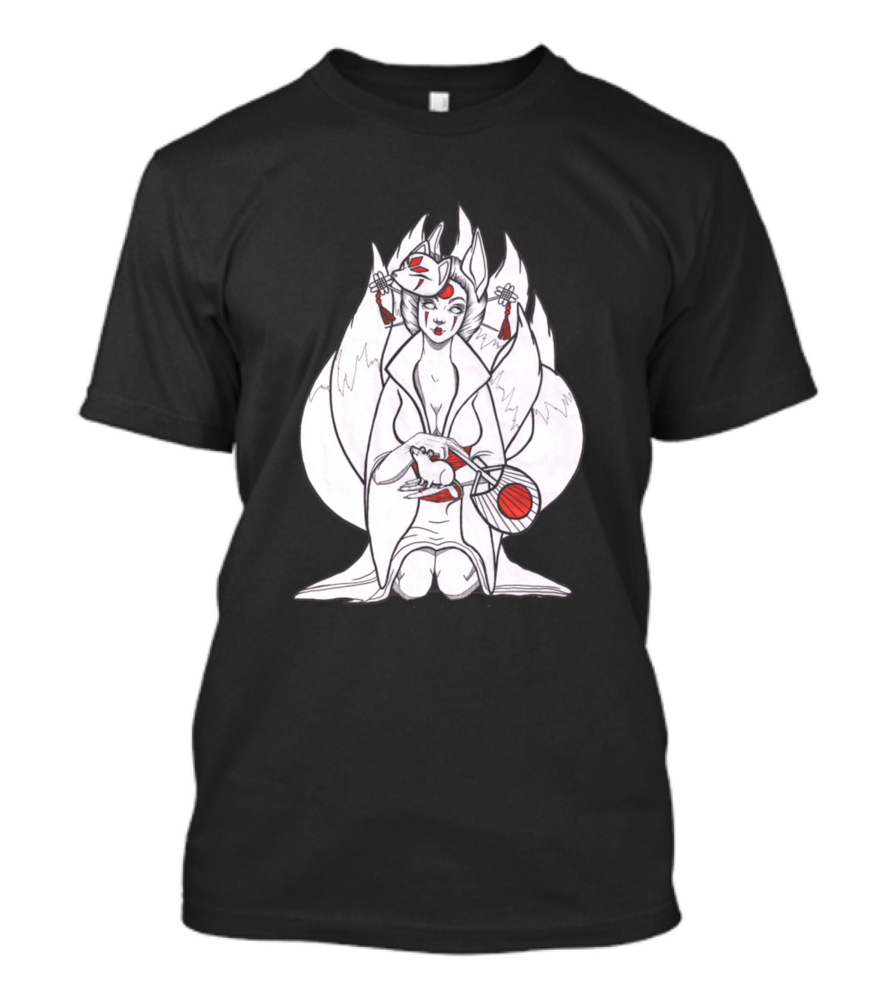 Japanese Fox Spirit Kitsune Mythical T-Shirt