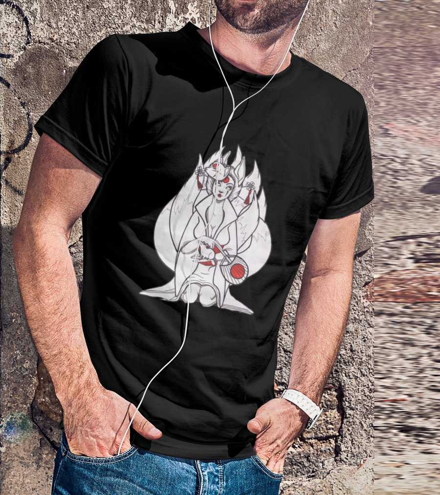 Japanese Fox Spirit Kitsune Mythical T-Shirt