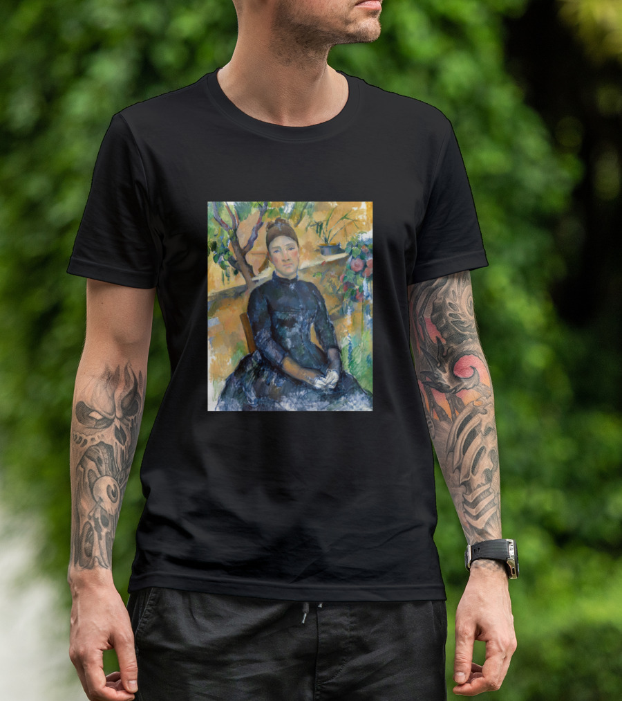 Paul Cezanne Madame Cezanne In The Conservatory Portrait T-Shirt