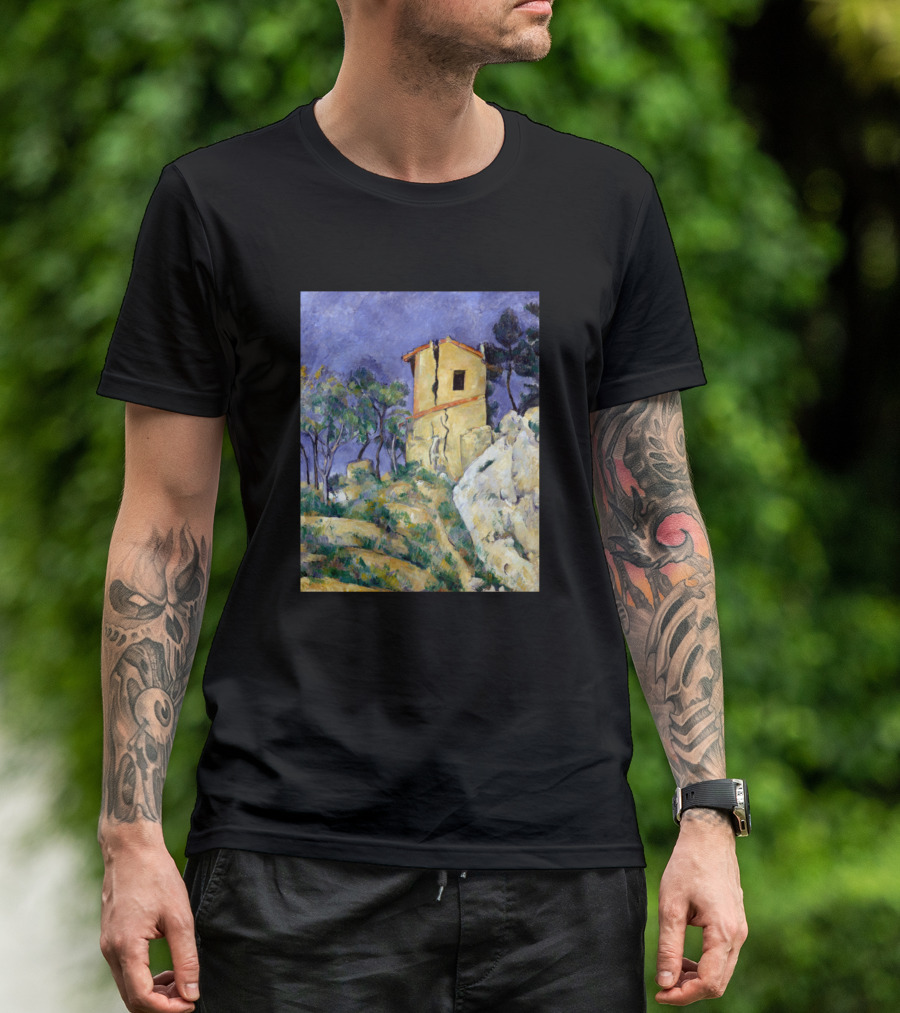 Paul Cezanne The House With The Cracked Walls Painting Landscape T-Shirt